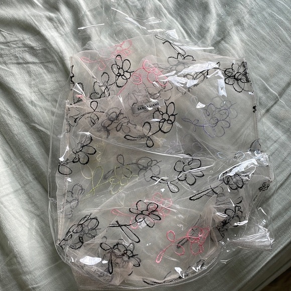 Sandy Liang PVC and mesh clear tote - Picture 2 of 3
